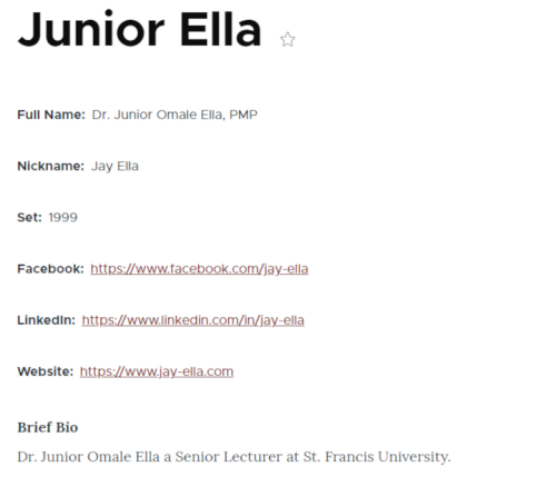 Example Old Boy Page