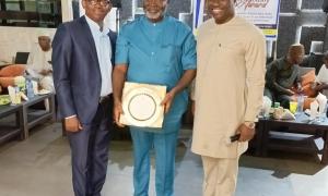 Obla with College Principal